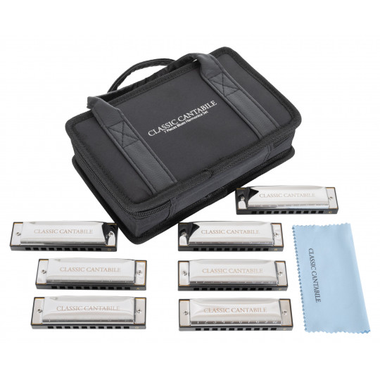 Classic Cantabile AHBS-7 Alabama Blues Harmonika Set