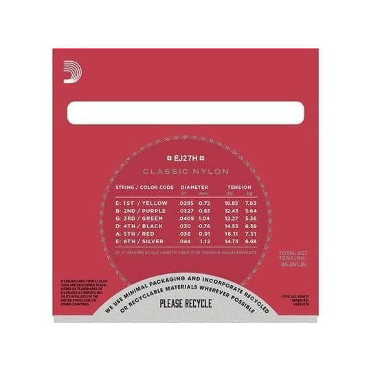 D'Addario EJ27H - struny pro klasickou kytaru