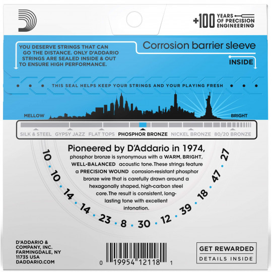 D'Addario EJ38 - struny pro akustickou kytaru