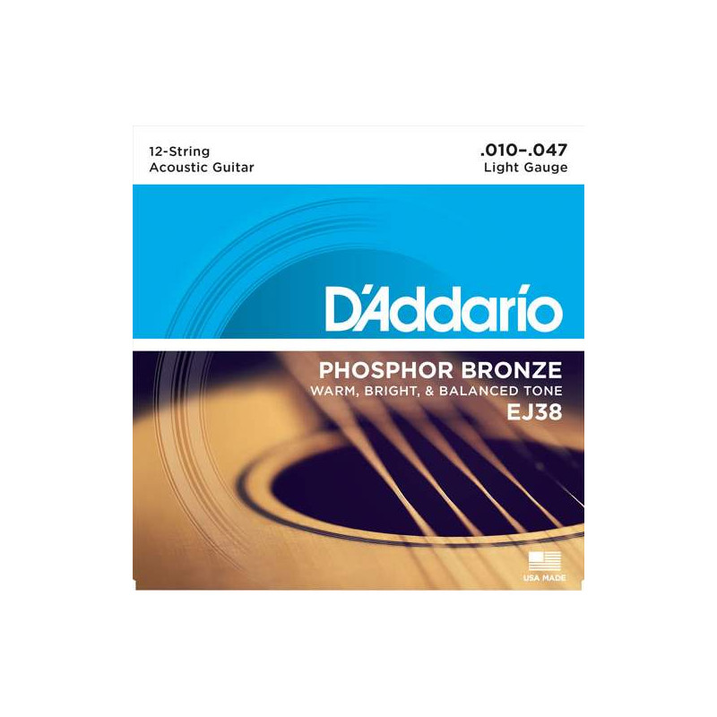 D'Addario EJ38 - struny pro akustickou kytaru D'Addario EJ38 - struny pro akustickou kytaru