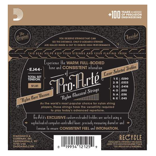 D'Addario EJ44 - struny pro klasickou kytaru