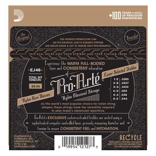 D'Addario EJ46 - struny pro klasickou kytaru