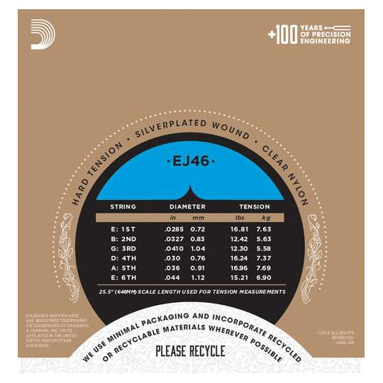 D'Addario EJ46 - struny pro klasickou kytaru