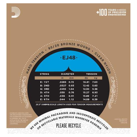 D'Addario EJ48 - struny pro klasickou kytaru