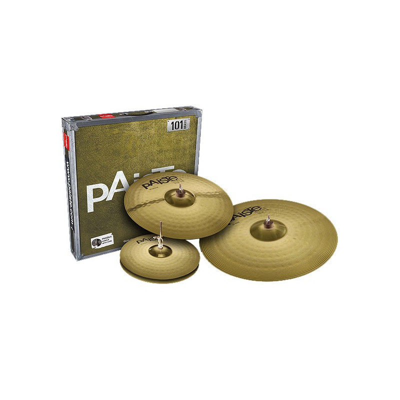 PAISTE 101 - univerzální sada činelů, 16" crash, 20" ride, 14" hi-hat PAISTE 101 - univerzální sada činelů, 16" crash, 20" ride, 14" hi-hat