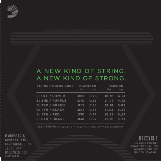 D'Addario NYXL0838 - struny pro elektrickou kytaru