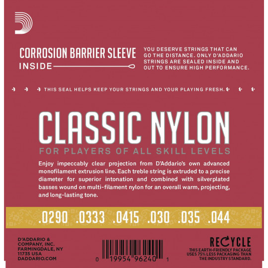 D'Addario EJ27N3/4- struny pro klasickou kytaru