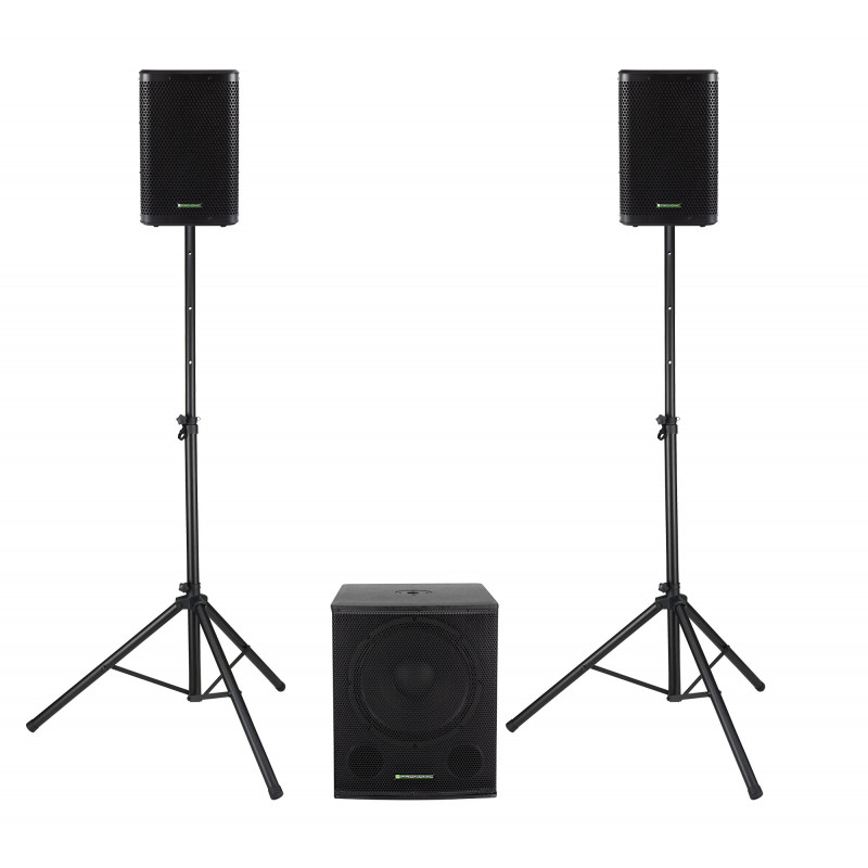 Pronomic aktivní PA systém Economy set 2.1 750W Pronomic aktivní PA systém Economy set 2.1 750W