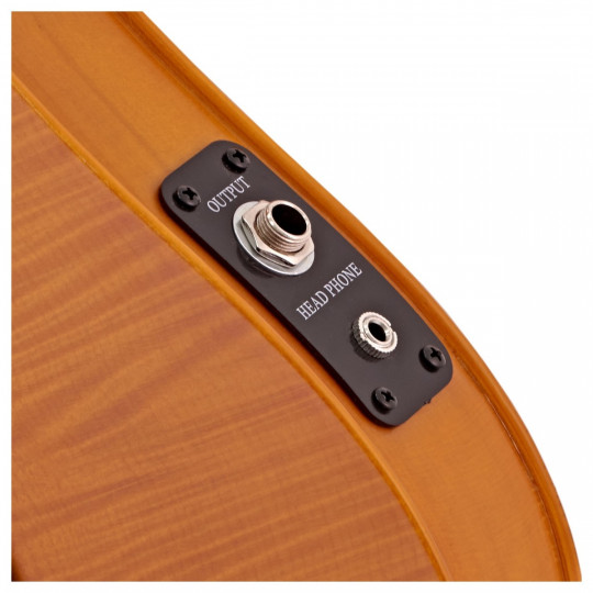 Hidersine Violin Outfit  Electric Flamed Maple Veneer