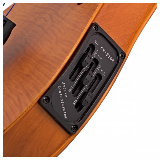 Hidersine Violin Outfit  Electric Flamed Maple Veneer