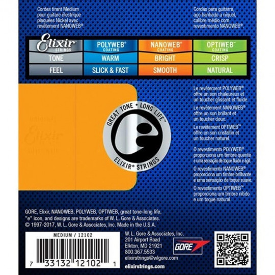 ELIXIR el. Anti-Rust 11 - 49 struny el. kytara
