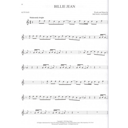 101 Popular songs for alto saxophone