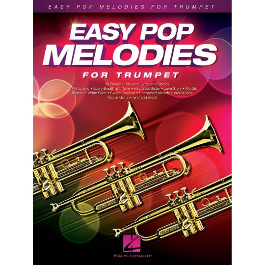Easy pop melodies for trumpet