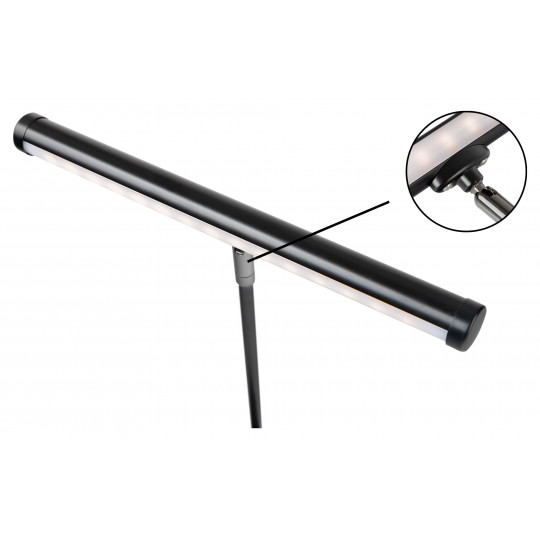 PROLINE Klavírní LED lampička deluxe černá