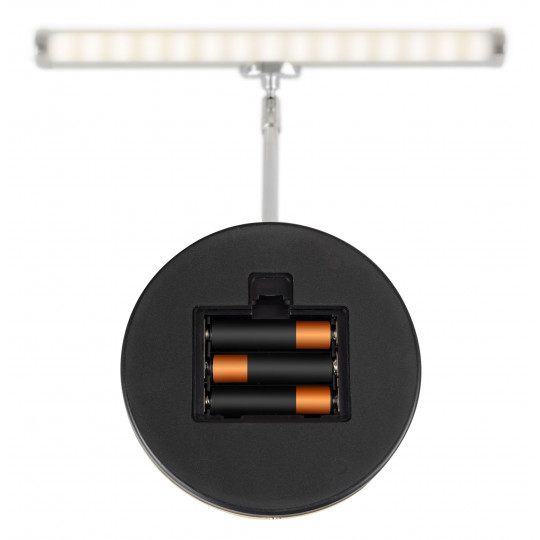 PROLINE Klavírní LED lampička deluxe stříbrná