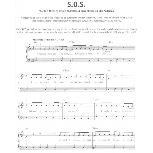 Really easy piano - ABBA (25 great hits)