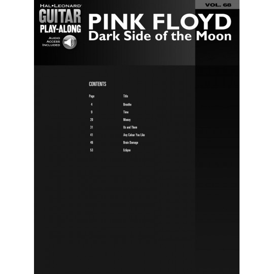 Guitar Play Along 68 - PINK FLOYD - Dark side of the moon