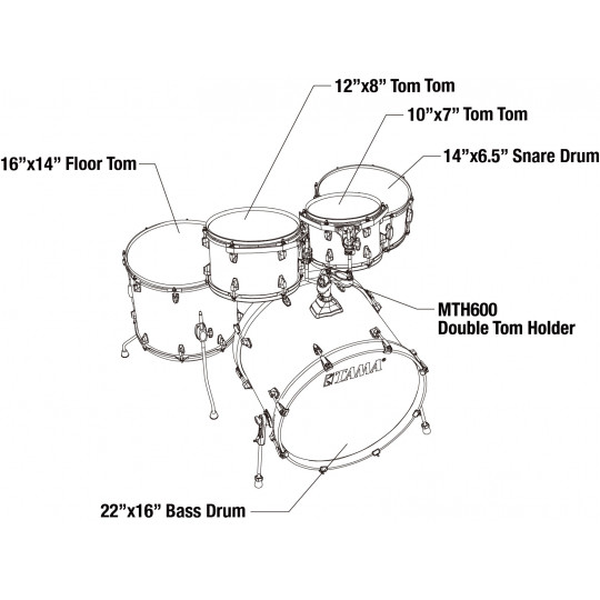 Tama Superstar Classic Gloss Garnet Lacebark Pine