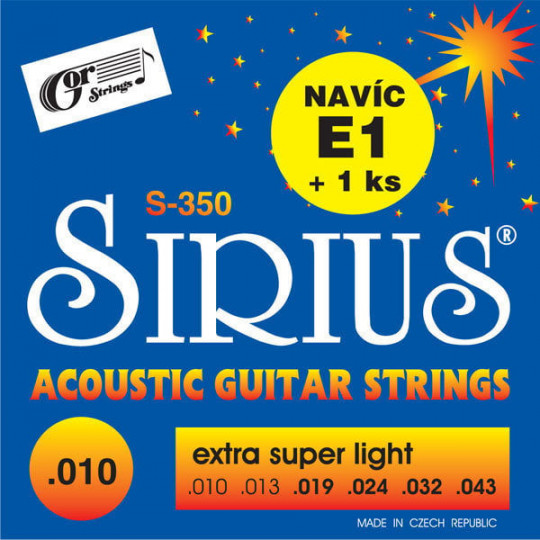 Sirius S-350 struny kytarové