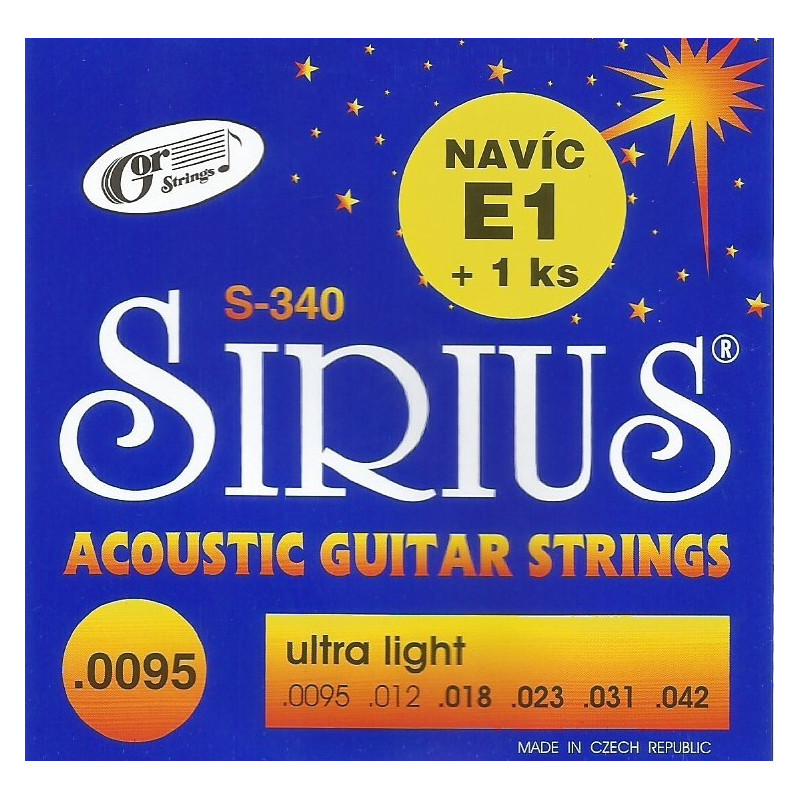 Sirius S-340 struny kytarové Sirius S-340 struny kytarové