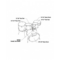 Tama IP50H6W-HBL Imperialstar Hairline Blue