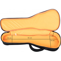 Proline obal na sopránové ukulele Black/Orange