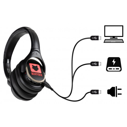 Beatfoxx SDH-340 Silent Disco V2  UHF sluchátka