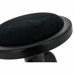 AW Klavírní stolička s kulatým sedákem - matný palisandr