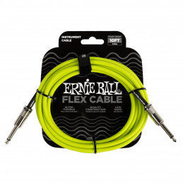 Ernie Ball 6414 Flex kabel Jack 3m zelený