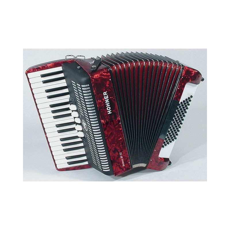 HOHNER Bravo III 72 red HOHNER Bravo III 72 red