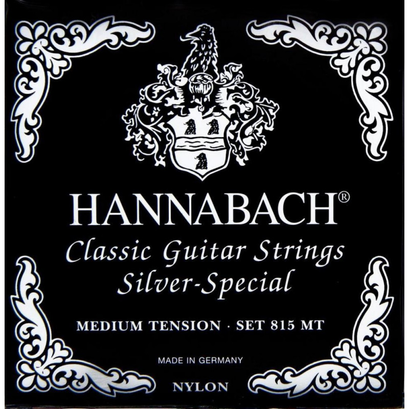Hannabach Struny pro klasiku 815 Medium Silver special Sada Hannabach Struny pro klasiku 815 Medium Silver special Sada