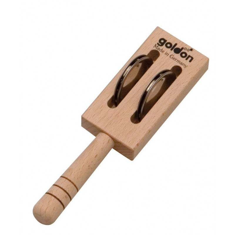 GOLDON - jingle stick - 2 páry plíšků (33432) GOLDON - jingle stick - 2 páry plíšků (33432)