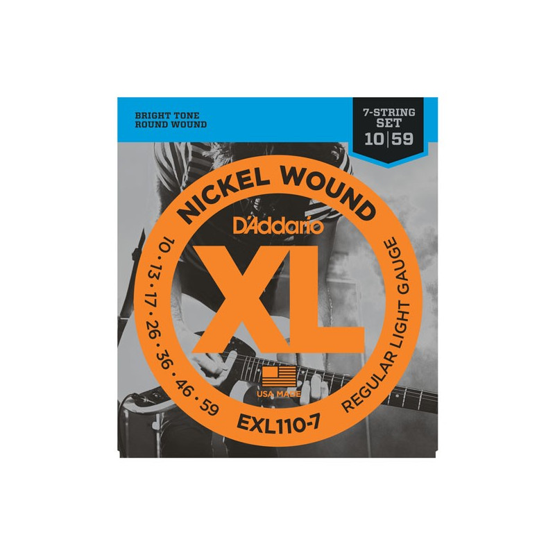D'Addario EXL110-7 - struny pro elektrickou kytaru D'Addario EXL110-7 - struny pro elektrickou kytaru