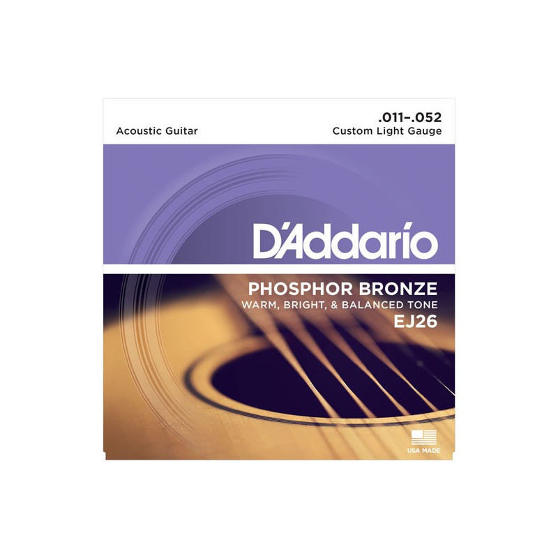 D'Addario EJ26 - struny pro akustickou kytaru D'Addario EJ26 - struny pro akustickou kytaru