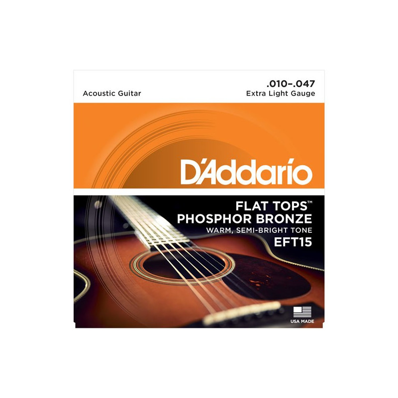 D'Addario EFT15 - struny pro akustickou kytaru D'Addario EFT15 - struny pro akustickou kytaru