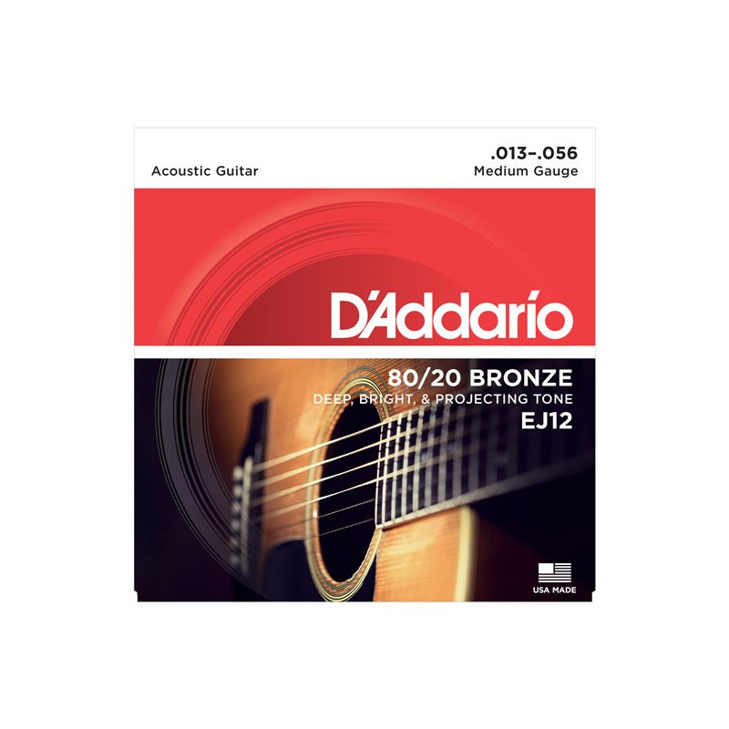 D'Addario EJ12 - struny pro akustickou kytaru D'Addario EJ12 - struny pro akustickou kytaru