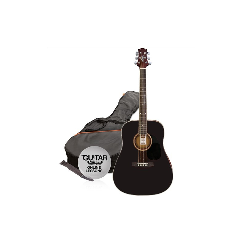 Ashton D25 BK Pack 2014 - kytara dreadnought Ashton D25 BK Pack 2014 - kytara dreadnought