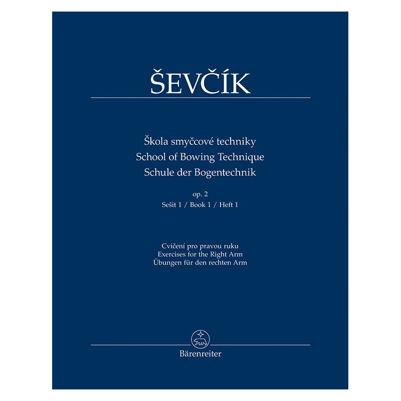 Škola smyčcové techniky - opus 2, sešit 1, Otakar Ševčík Škola smyčcové techniky - opus 2, sešit 1, Otakar Ševčík