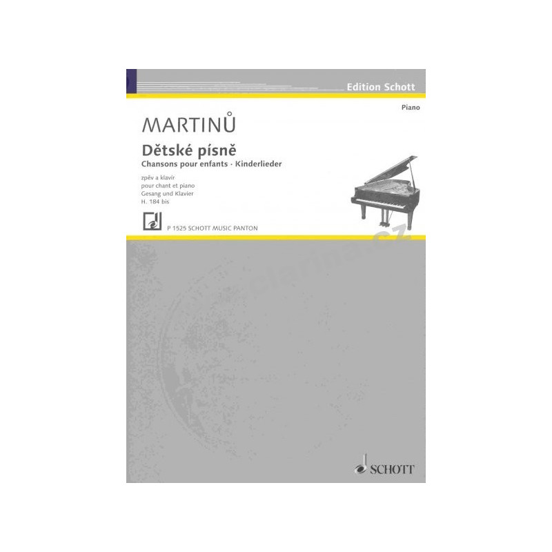 Dětské písně - Martinů Bohuslav Dětské písně - Martinů Bohuslav
