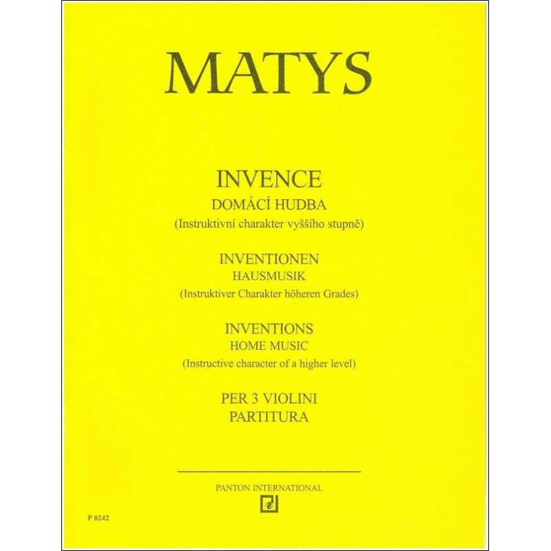 Invence Domácí hudba - Matys Jiří Invence Domácí hudba - Matys Jiří