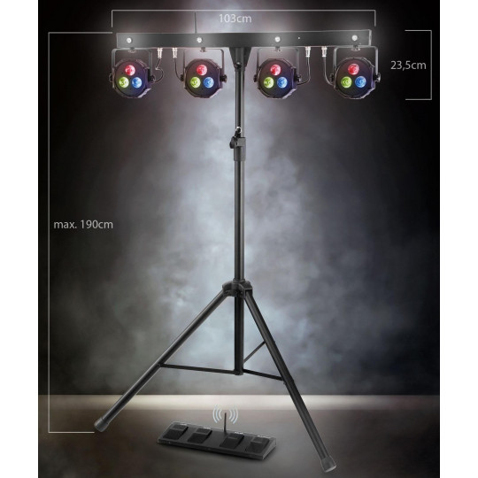 Showlite LB-4390 LED kompletní systém osvětlení RGB