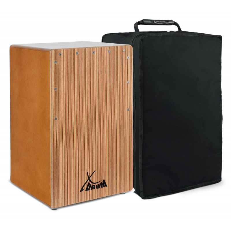 XDrum Cajon Primero Bass Port Walnut / Zebra s obalem XDrum Cajon Primero Bass Port Walnut / Zebra s obalem