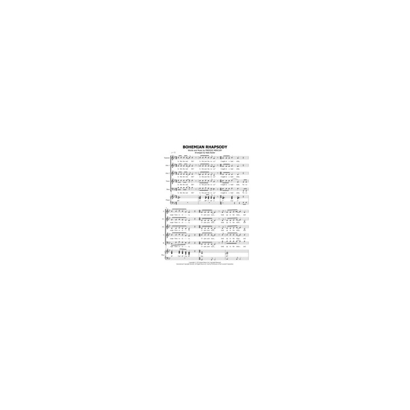 A Tribute to Queen - SATB + piano chords A Tribute to Queen - SATB + piano chords