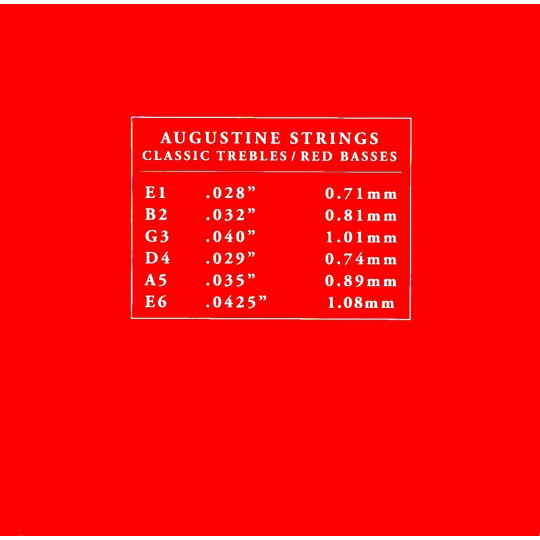 Augustine struny pro klasickou kytaru Červená sada