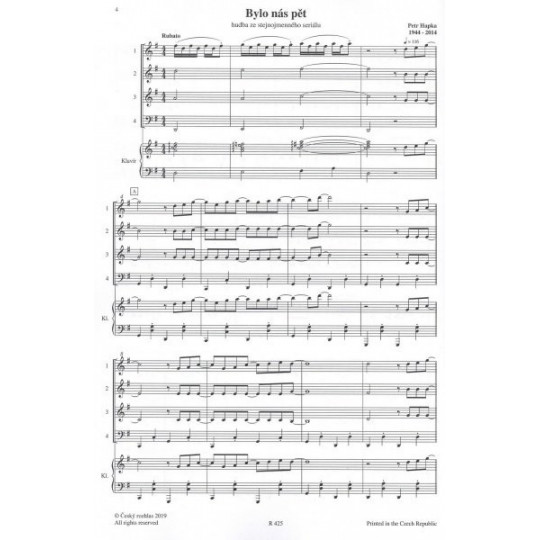 Petr Hapka (arr. Petr Vaněk): Nejznámější filmové melodie