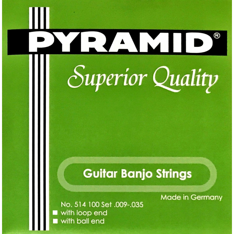 Pyramid struny na 6 strunné banjo, ball end Pyramid struny na 6 strunné banjo, ball end