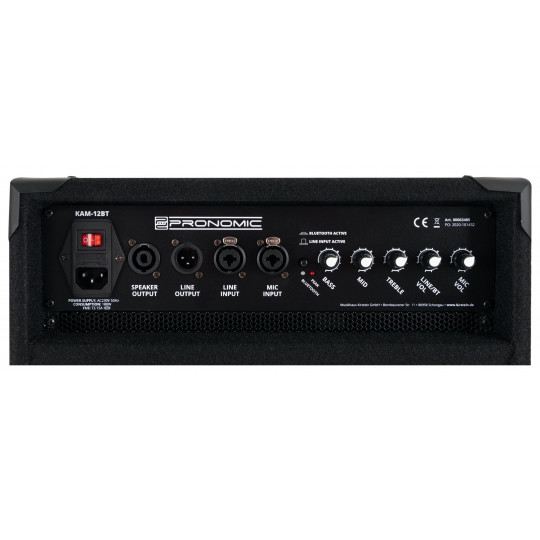 Pronomic monitor KAM-12BT aktivní pódiový monitor, reprobox s Bluetooth