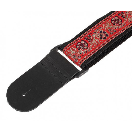 AW kytarový řemen Red & Gold