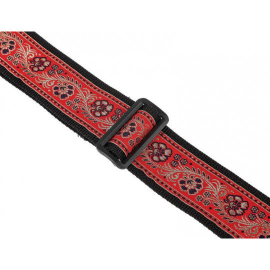 AW kytarový řemen Red & Gold