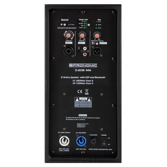 Pronomic C-208 MA 8" aktivní reprobox